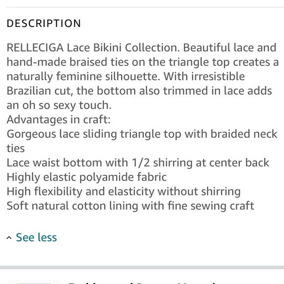 Relleciga Navy Blue & Red Lace String Bikini - Picture 13 of 15